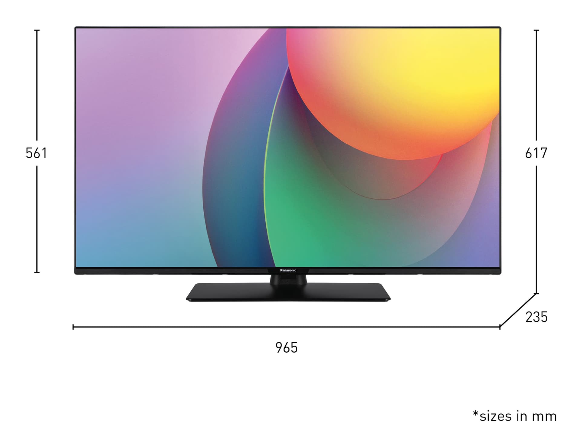 Televizor Panasonic, TB-43W60AEZ, Smart, 109 cm, LED, 4K Ultra HD "TB-43W60AEZ" — miniatură