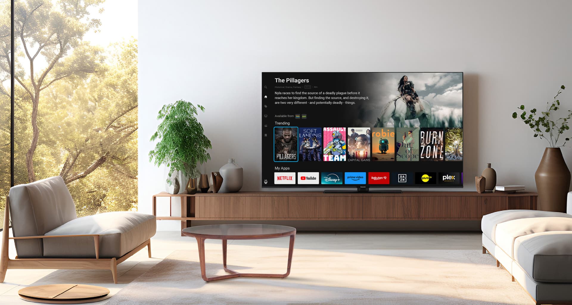 Televizor Panasonic, TB-55W60AEZ, Smart, 139 cm, LED, 4K Ultra HD "TB-55W60AEZ" — miniatură