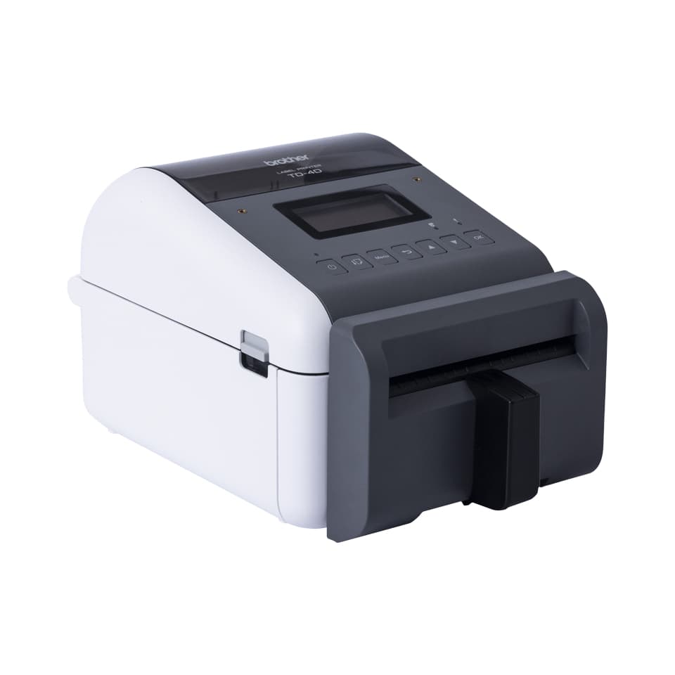Imprimanta Direct Termic BROTHER 300dpi TD-4550DNWBFC, Viteza de tiparire: 150mm/s, Latime maxima de imprimare: 10mm|Conectivitate: BT|RS232|USB|Ret|WiFi , Imprimare Cod de bare: Da, Cuttter automat, include TV16 RON, "TD4550DNWBFCZ1" — miniatură