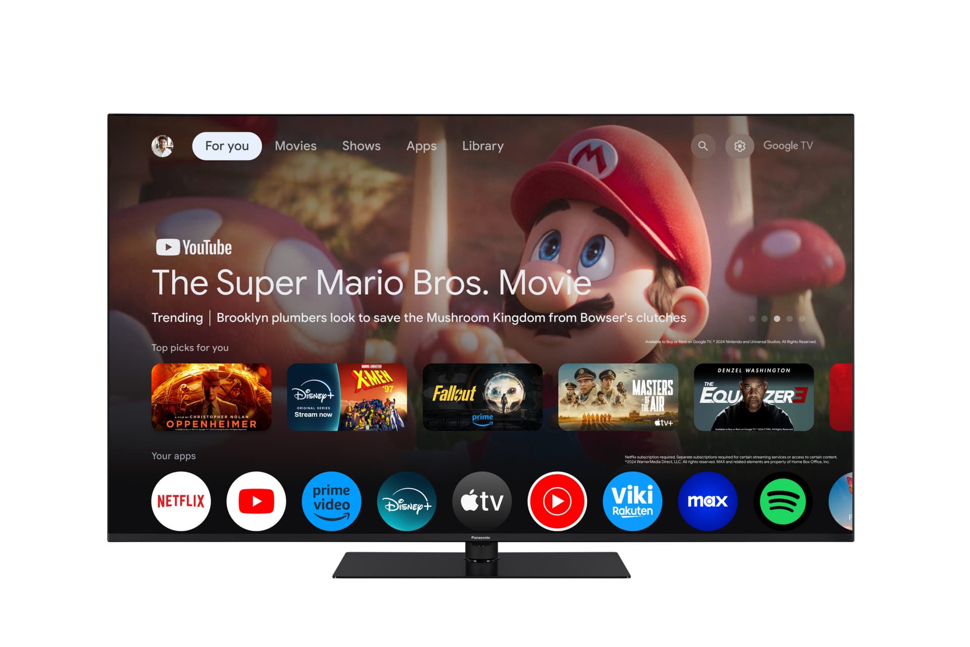 Televizor Panasonic, TN-65W70AEZ, Smart, Google TV, 164 cm, LED, 4K Ultra HD "TN-65W70AEZ" — miniatură