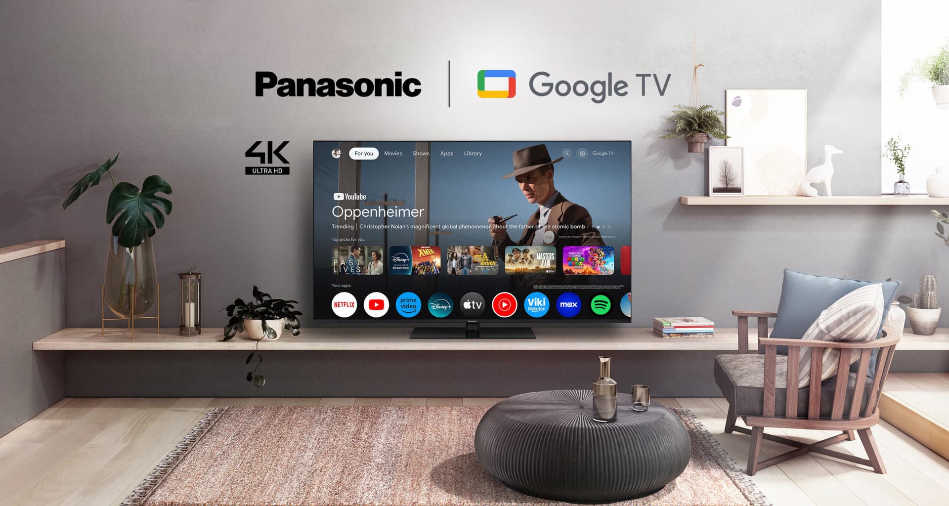 Televizor Panasonic, TN-65W70AEZ, Smart, Google TV, 164 cm, LED, 4K Ultra HD "TN-65W70AEZ" — miniatură