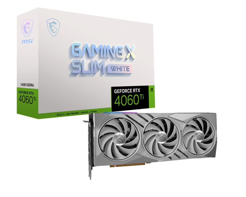 Placa video nVidia GeForce RTX 4060 Ti GAMING X SLIM 16G GDDR6 128bit White "V517-001R"
