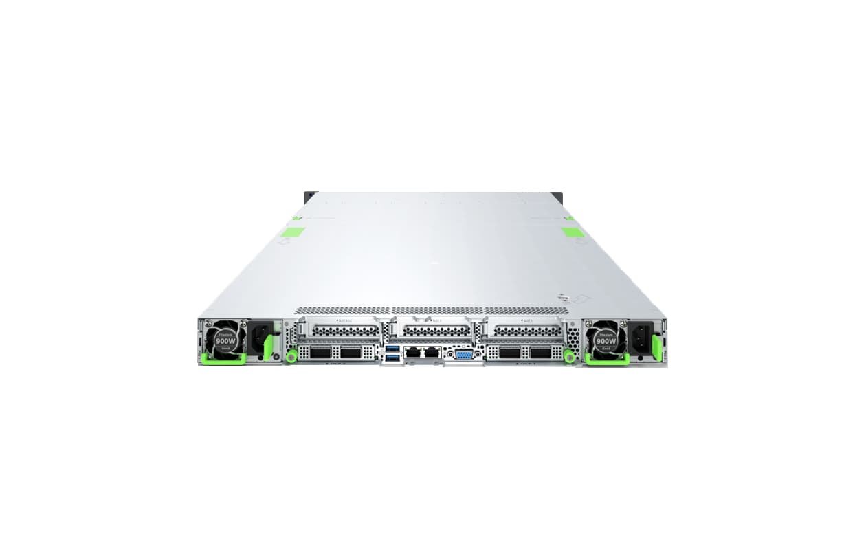 Fujitsu PRIMERGY RX2530 M7, 2x Xeon Gold 5415+, 4x 32GB DDR5, 4x 1.92TB SSD, SW-RAID SATA, iRMC Adv. Pack, 2x 900W PS, 3Yrs on-site "VFY:R2537SC350IN_v1" — miniatură