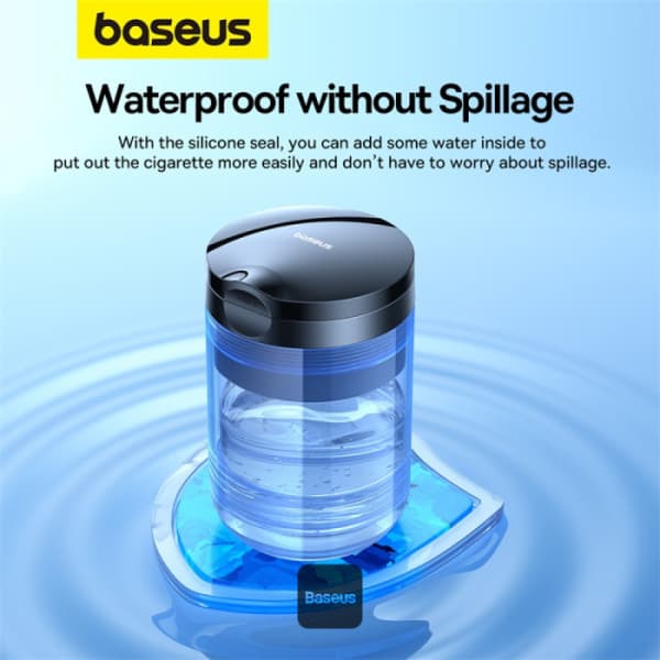 SCRUMIERA auto Baseus Premium, material aluminiu, usor de curatat, negru "C20464700111-00" - 6932172648206 — miniatură
