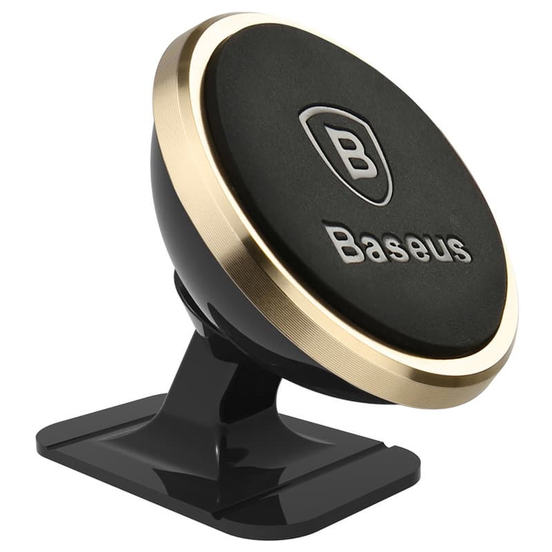 SUPORT AUTO Baseus Magnetic pt. SmartPhone, fixare grila ventilatie, ofera posibilitatea reglarii unghiului de vizionare pe verticala si orizontala (360 de grade), galben "SUCX140015" - 6932172627041