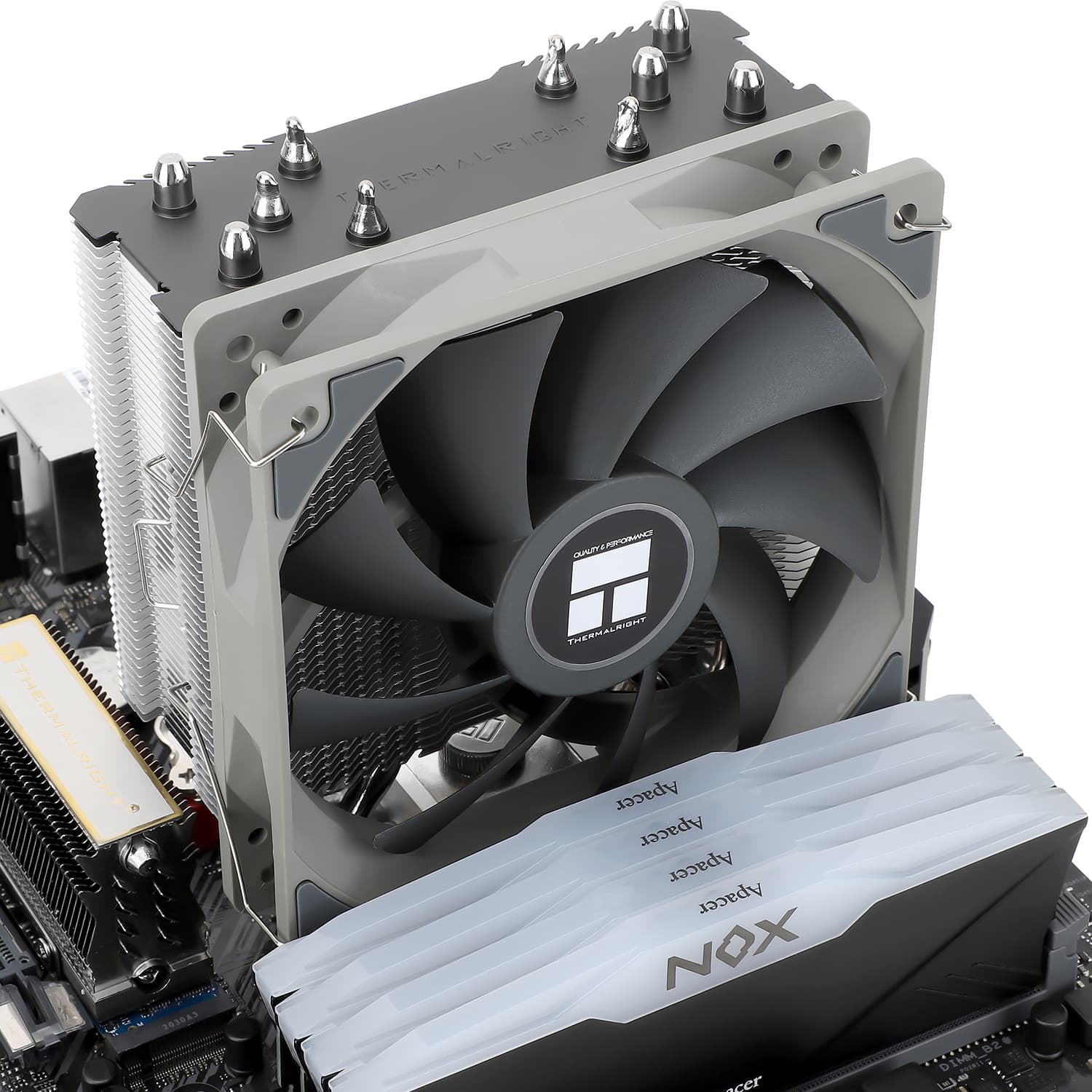 COOLER Thermalright "Assassin King 120 SE" skt. Intel si AMD, racire cu aer, vent. 120mm, 1550 rpm, 5 heatpipe, inaltime 148mm, fara LED, gri,"Assassin King 120 SE" — miniatură