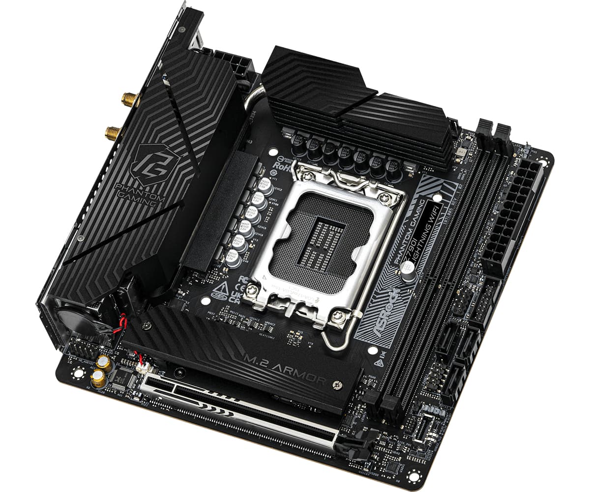 Placa de baza MB ASRock Intel 1700 Z790I LIGHTNING WIFI "90-MXBNM0-A0UAYZ" — miniatură