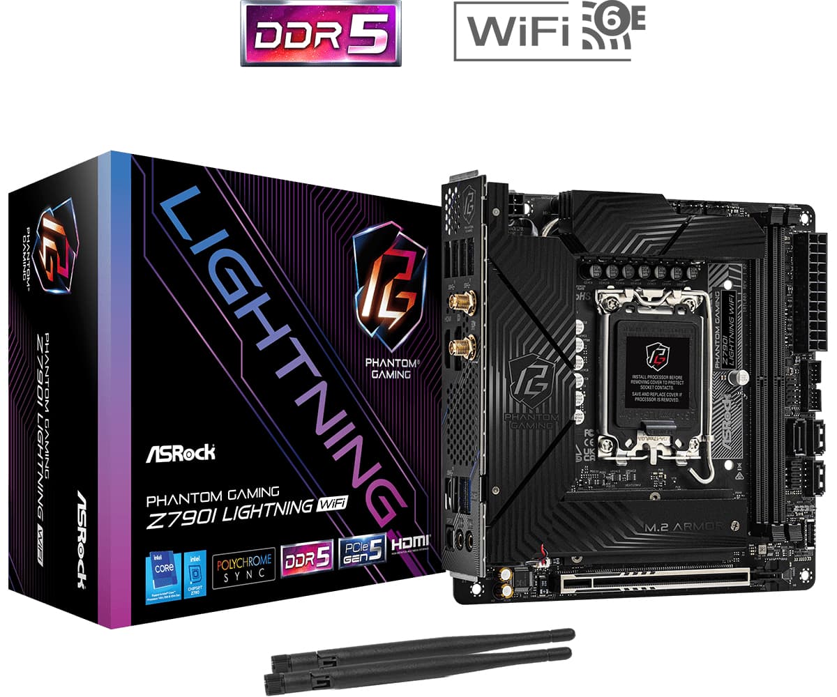 Placa de baza MB ASRock Intel 1700 Z790I LIGHTNING WIFI "90-MXBNM0-A0UAYZ"