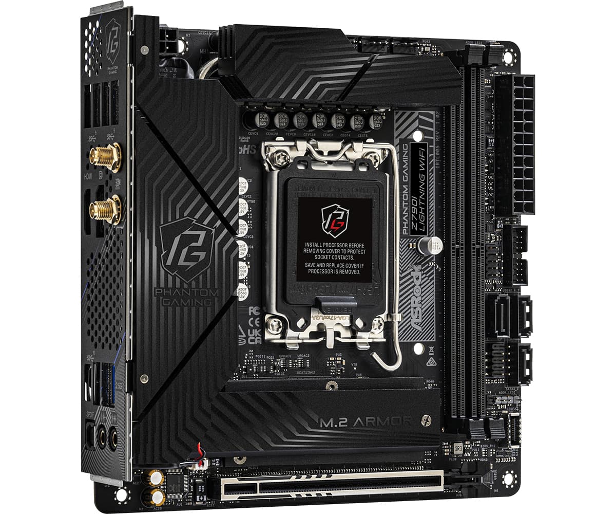 Placa de baza MB ASRock Intel 1700 Z790I LIGHTNING WIFI "90-MXBNM0-A0UAYZ" — miniatură