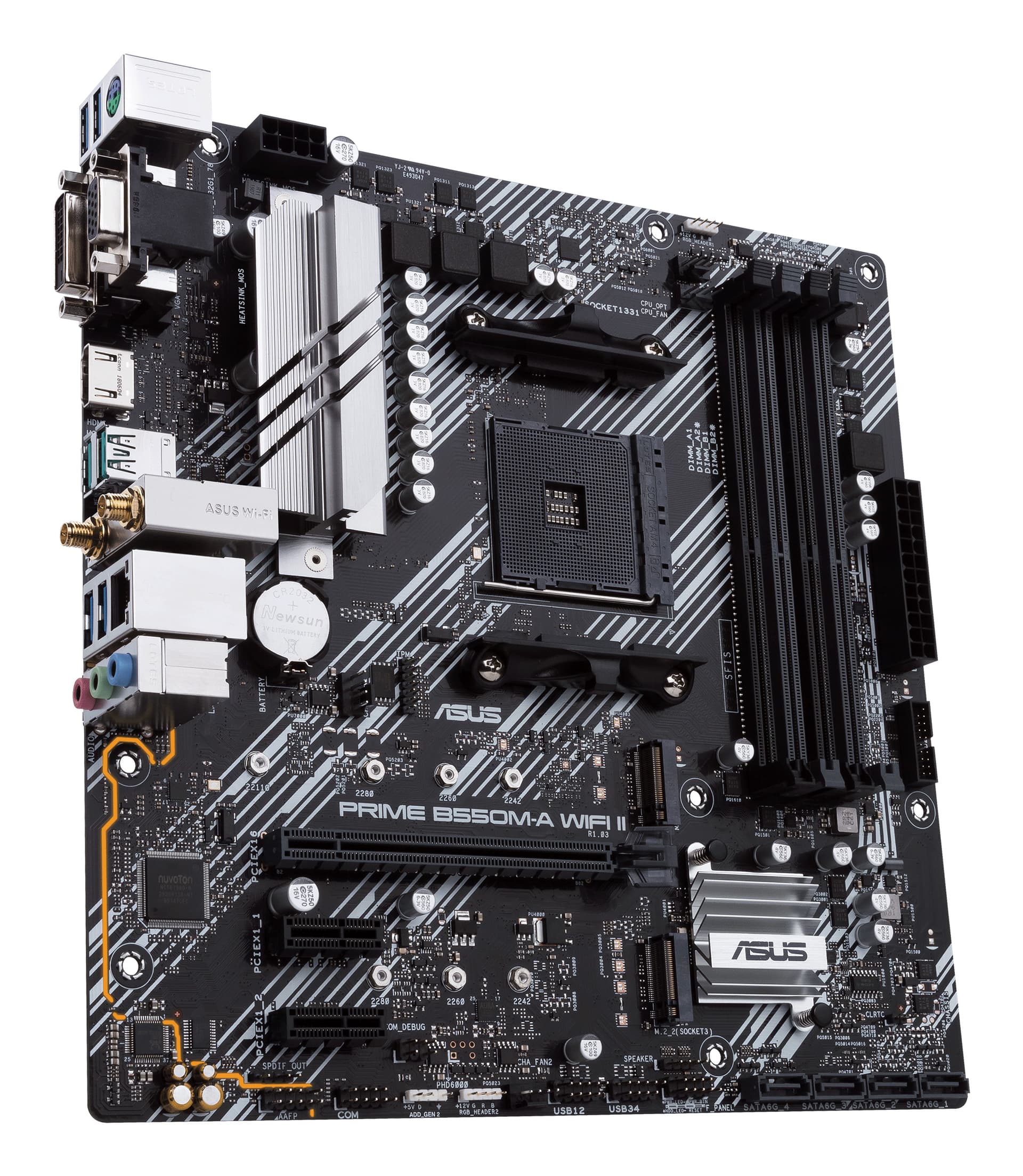 Placa de baza PRIME B550M-A (WI-FI) II AMD B550 socket AM4 mATX "90MB19X0-M0EAY0" — miniatură
