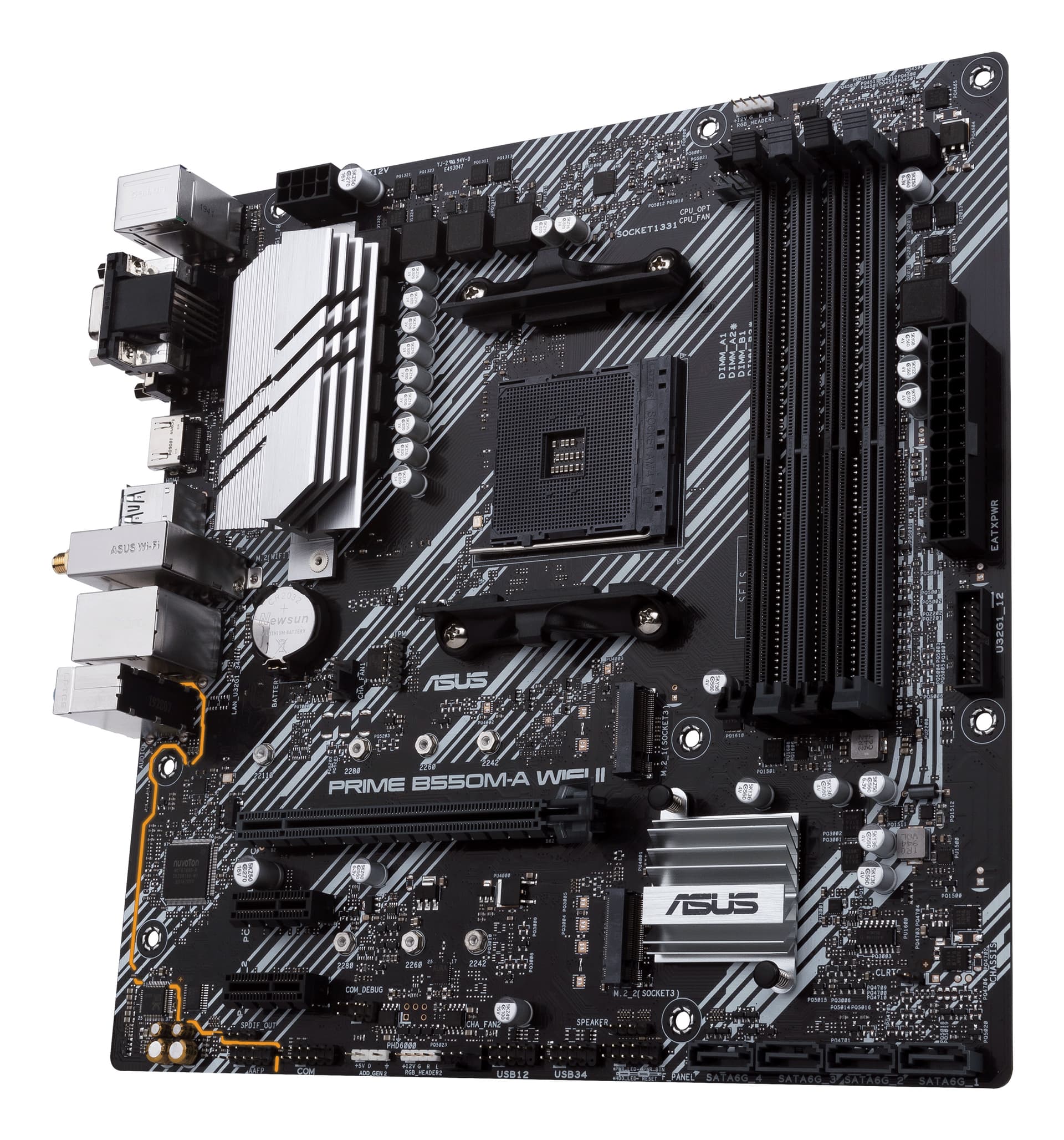 Placa de baza PRIME B550M-A (WI-FI) II AMD B550 socket AM4 mATX "90MB19X0-M0EAY0" — miniatură