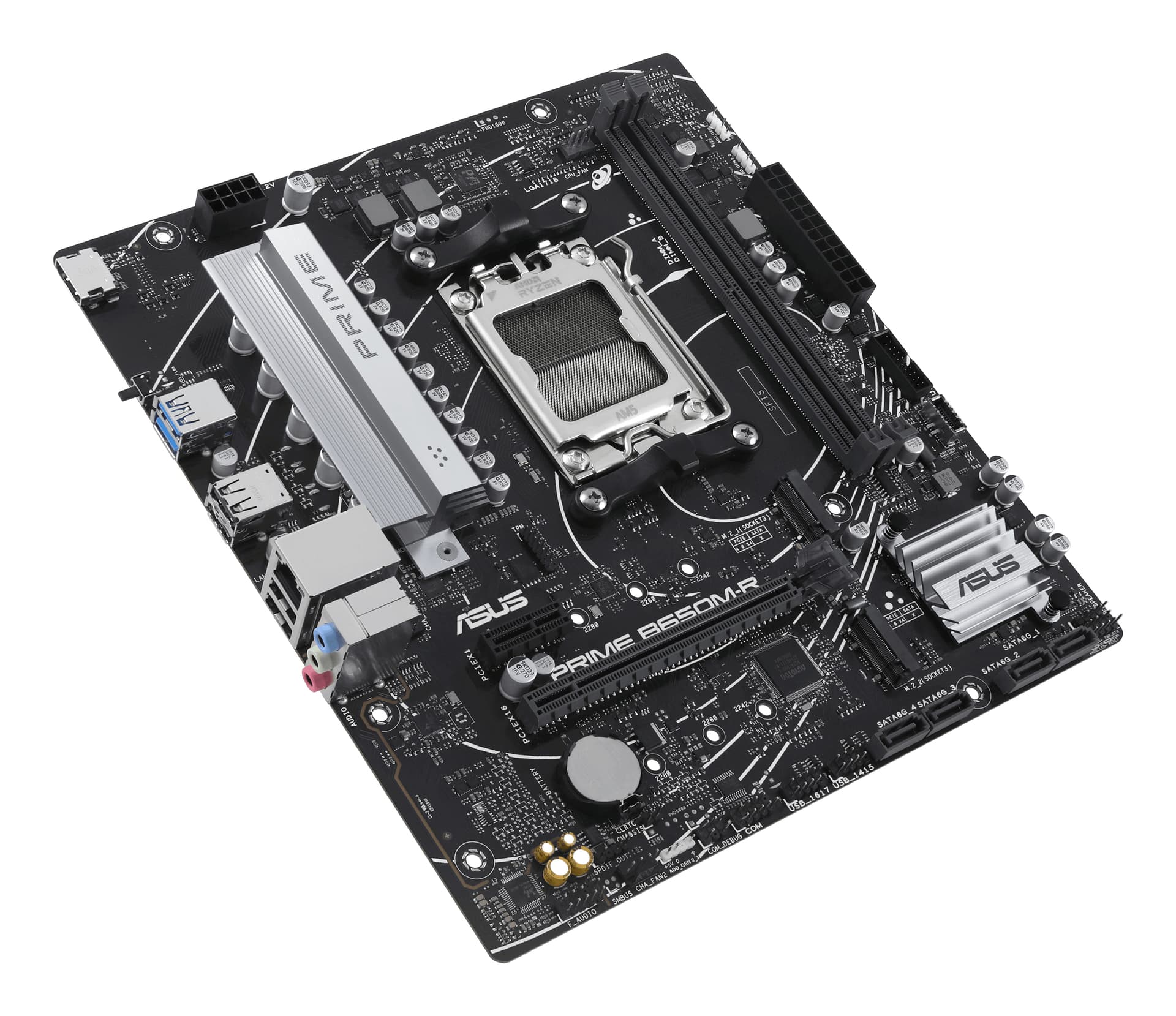Placa de baza Prime B650M-R Mainboard - B650-Chipsatz, Sockel AM5, DDR5 "90MB1H30-M0EAY0" — miniatură