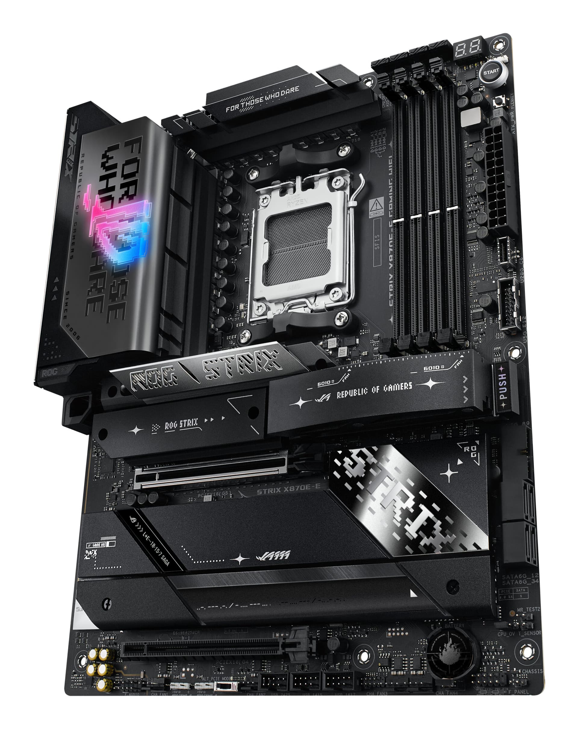 Placa de baza ROG STRIX X870E-E GAMING WIFI, AMD X870E, Socket AM5, ATX "90MB1IB0-M0EAY0" — miniatură