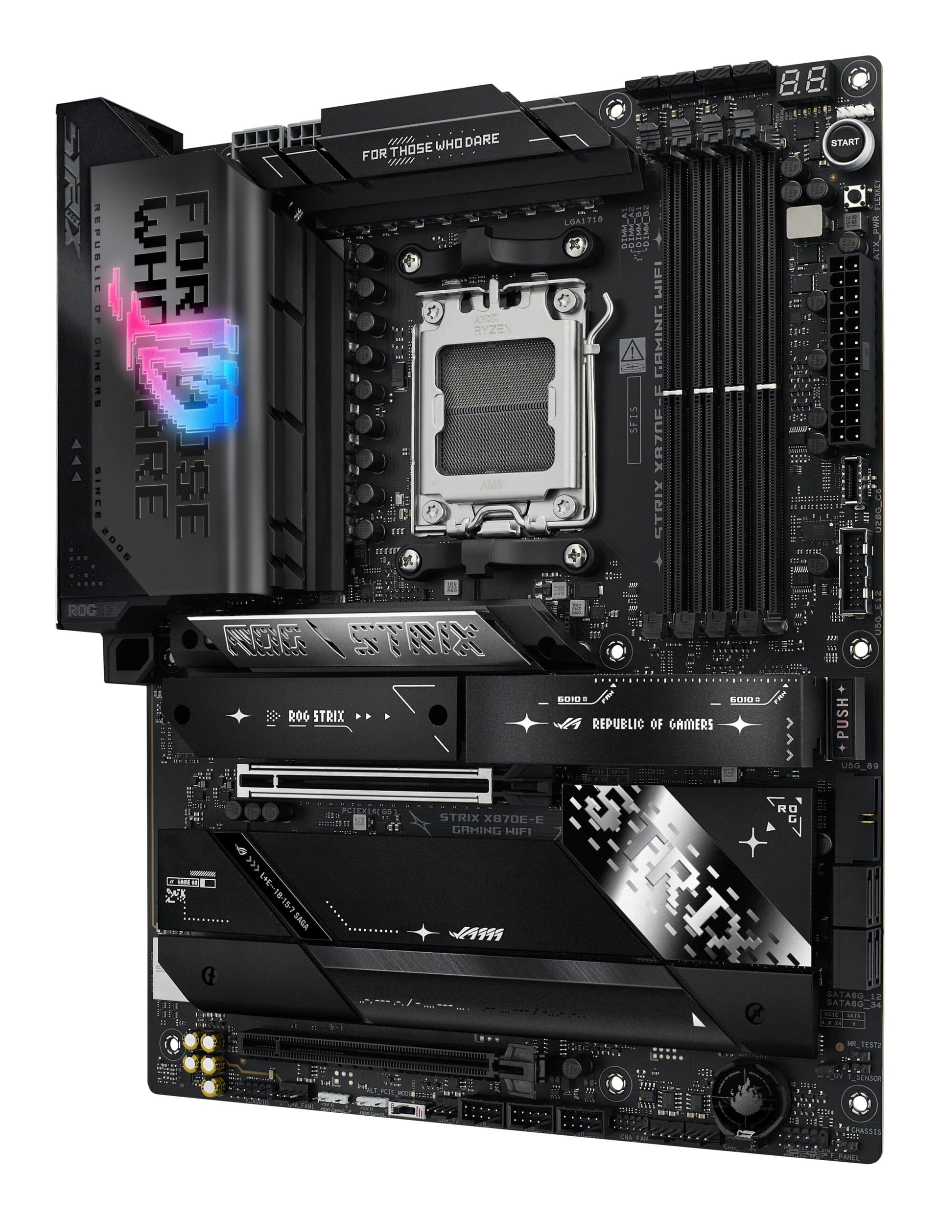 Placa de baza ROG STRIX X870E-E GAMING WIFI, AMD X870E, Socket AM5, ATX "90MB1IB0-M0EAY0" — miniatură