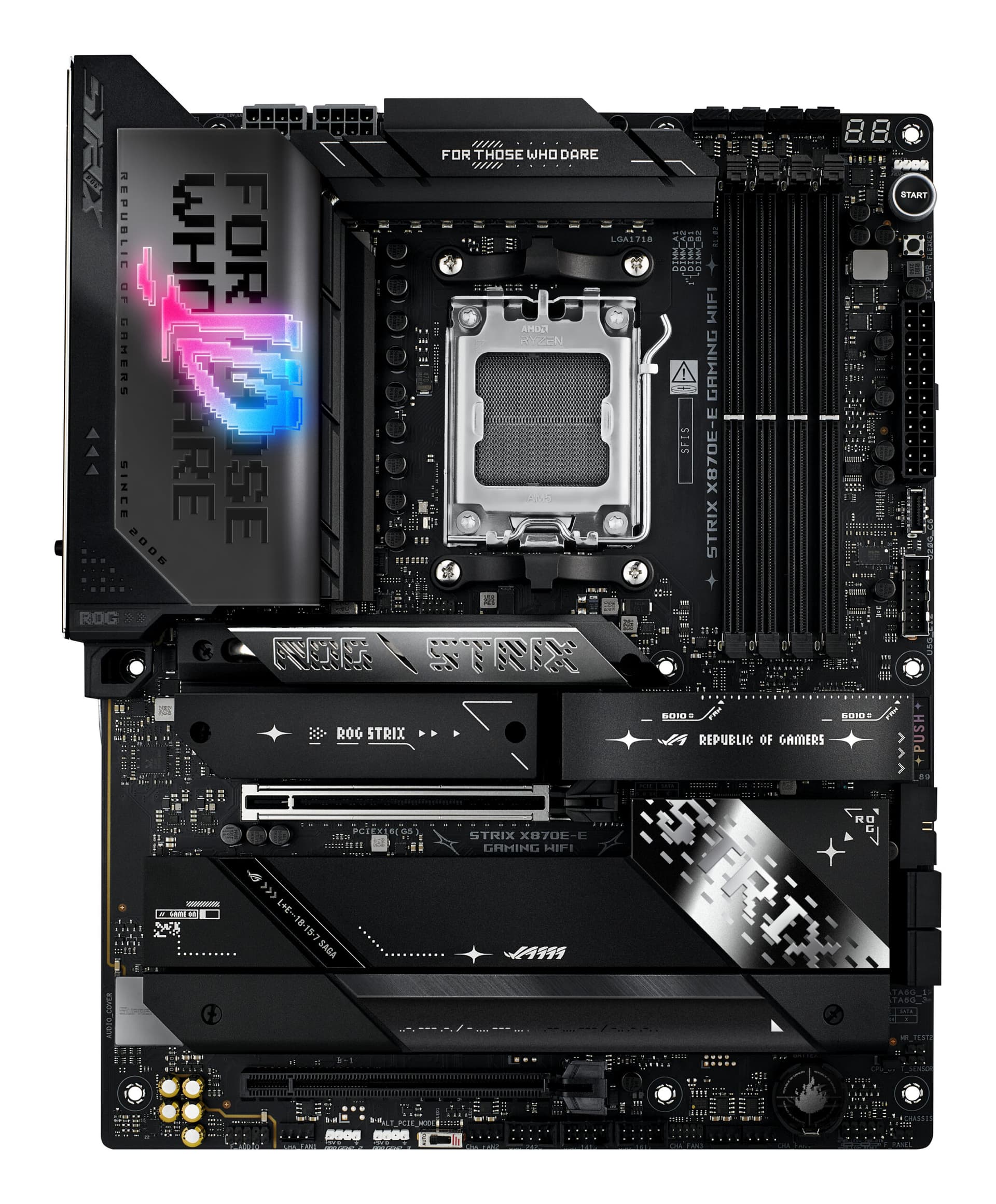 Placa de baza ROG STRIX X870E-E GAMING WIFI, AMD X870E, Socket AM5, ATX "90MB1IB0-M0EAY0" — miniatură