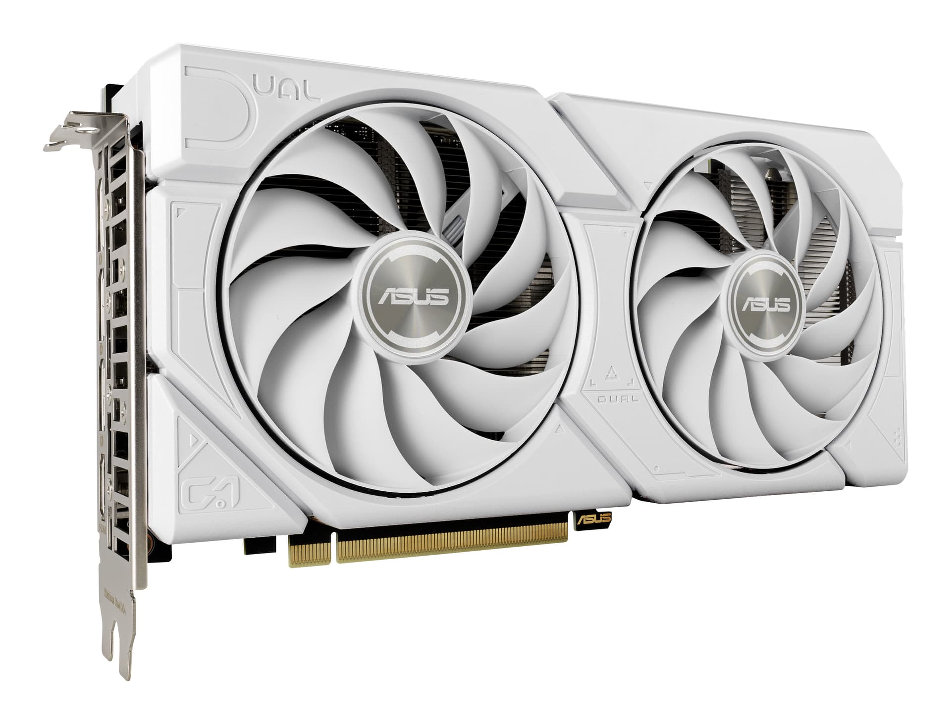 Placa video DUAL GeForce RTX 4060 EVO White OC Gaming Grafikkarte 8GB GDDR6, 1xHDMI 2.1a, 3xDP 1.4a "90YV0JCB-M0NA00" — miniatură