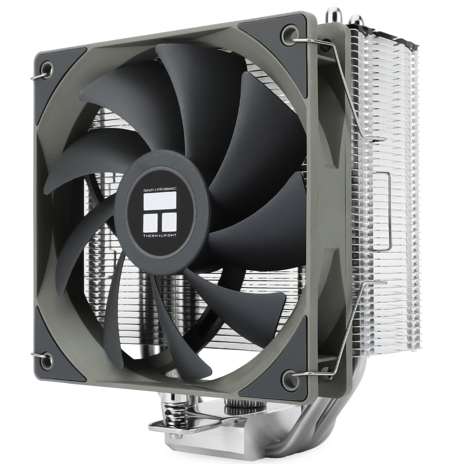 COOLER Thermalright "Assassin Spirit 120" skt. Intel si AMD, racire cu aer, vent. 120mm, 1500 rpm, 4 heatpipe, inaltime 154mm, fara LED, negru, argintiu,"Assassin Spirit 120 V2" — miniatură