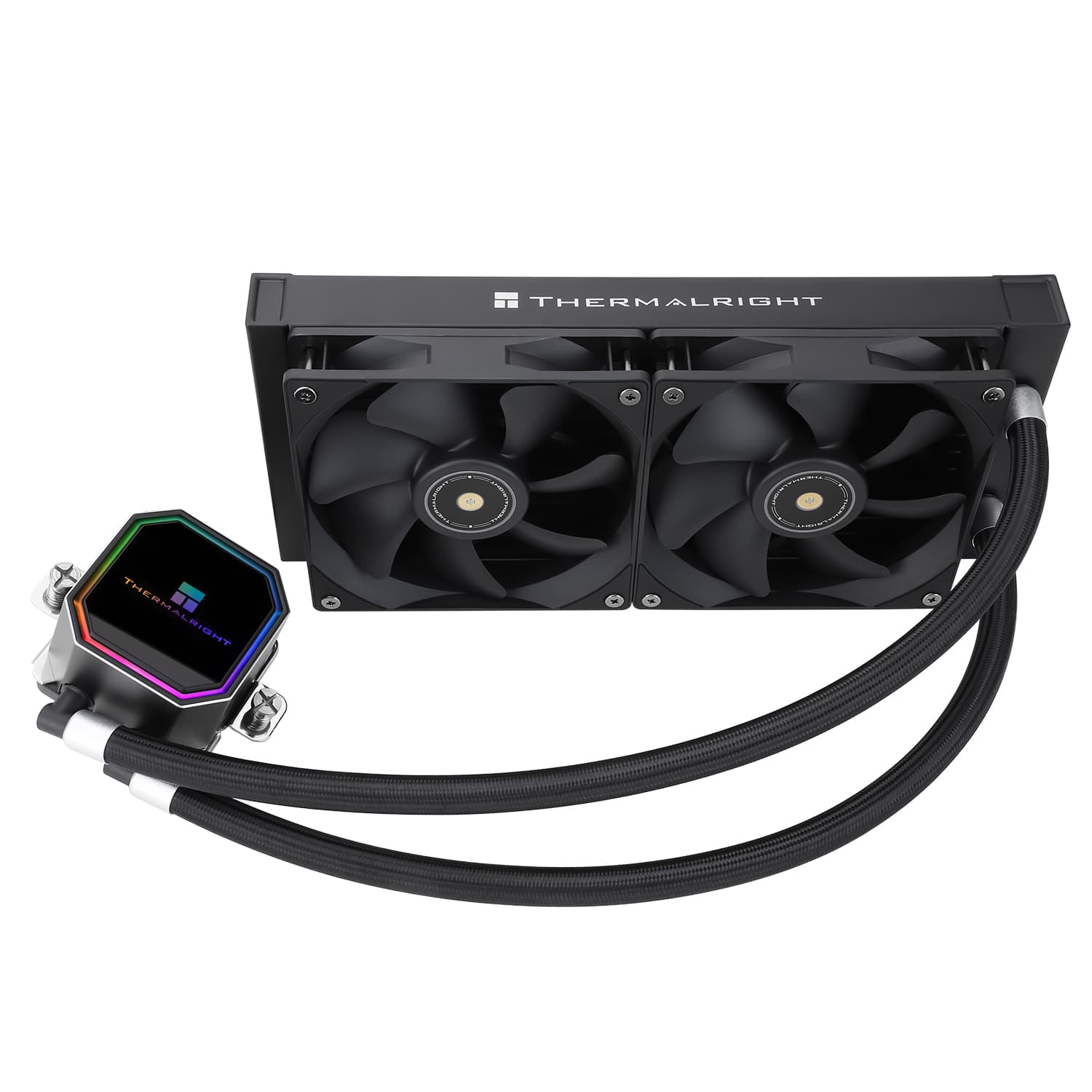 COOLER Thermalright "Frozen Prism 240 Black", racire cu lichid, 2 x 120mm, 1850 rpm, fara LED, negru "Frozen Prism 240 Black" — miniatură