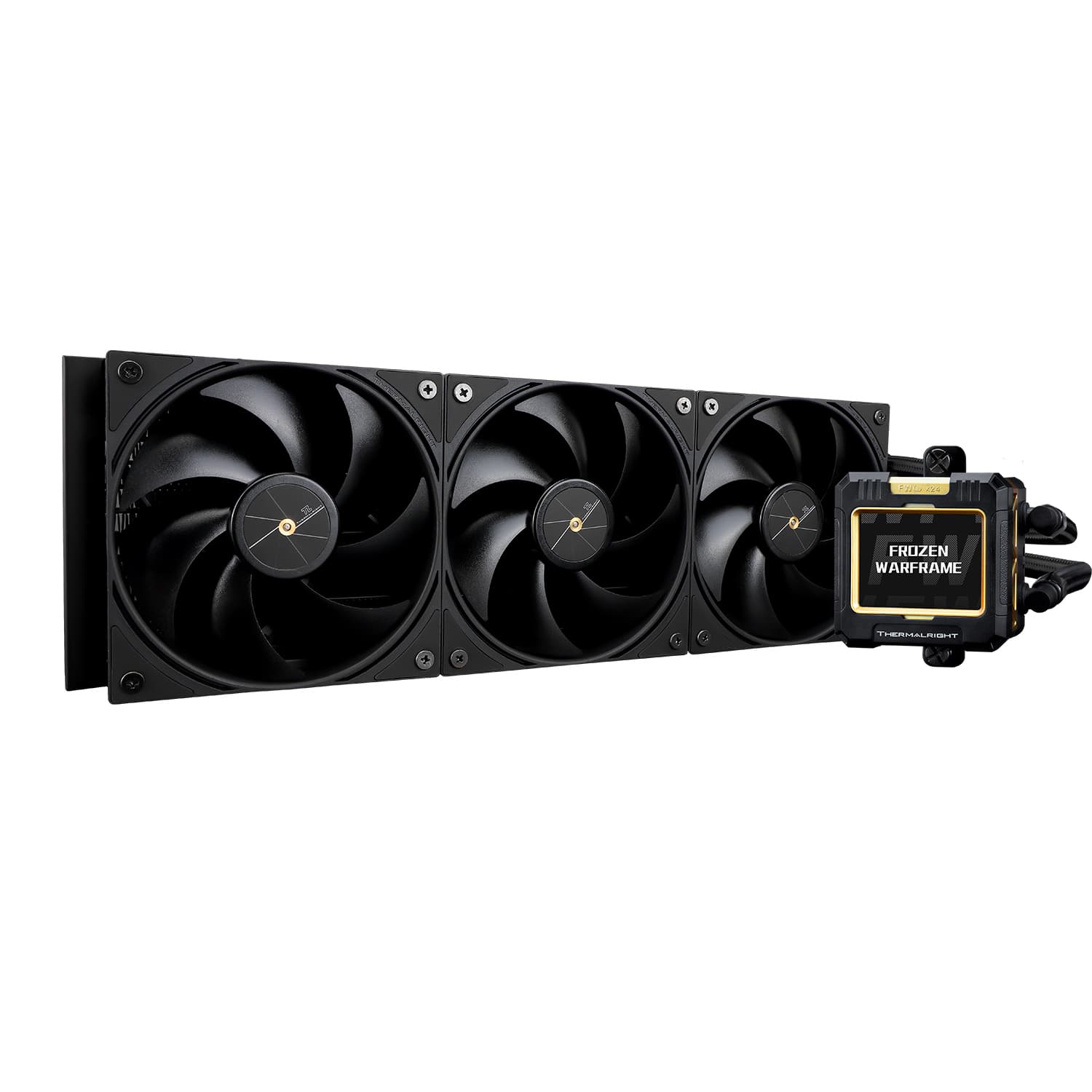 COOLER Thermalright "Frozen Warframe 360 Black", racire cu lichid, 3 x 120mm, 2000 rpm, fara LED, negru "Frozen Warframe 360 Black"