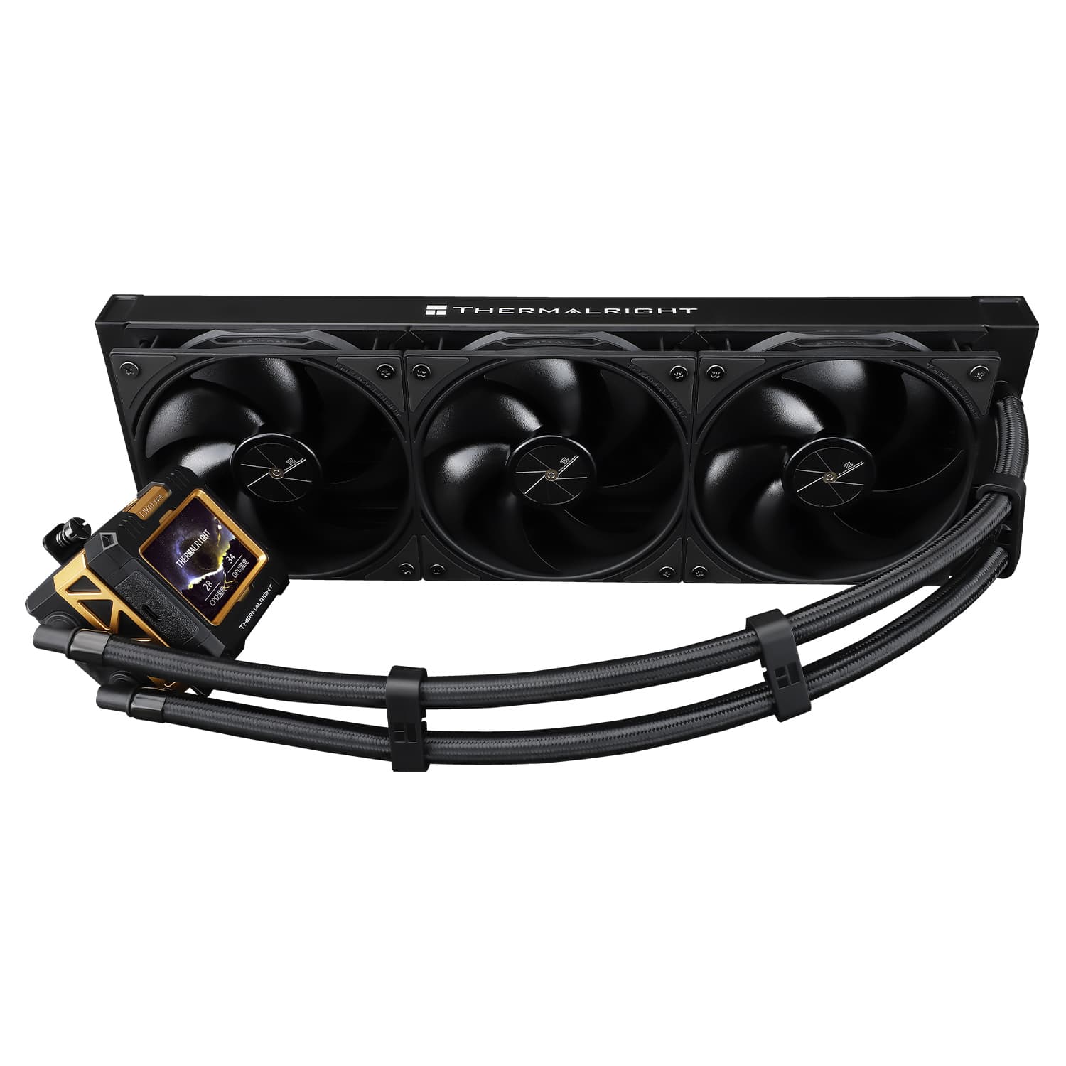 COOLER Thermalright "Frozen Warframe 360 Black", racire cu lichid, 3 x 120mm, 2000 rpm, fara LED, negru "Frozen Warframe 360 Black" — miniatură