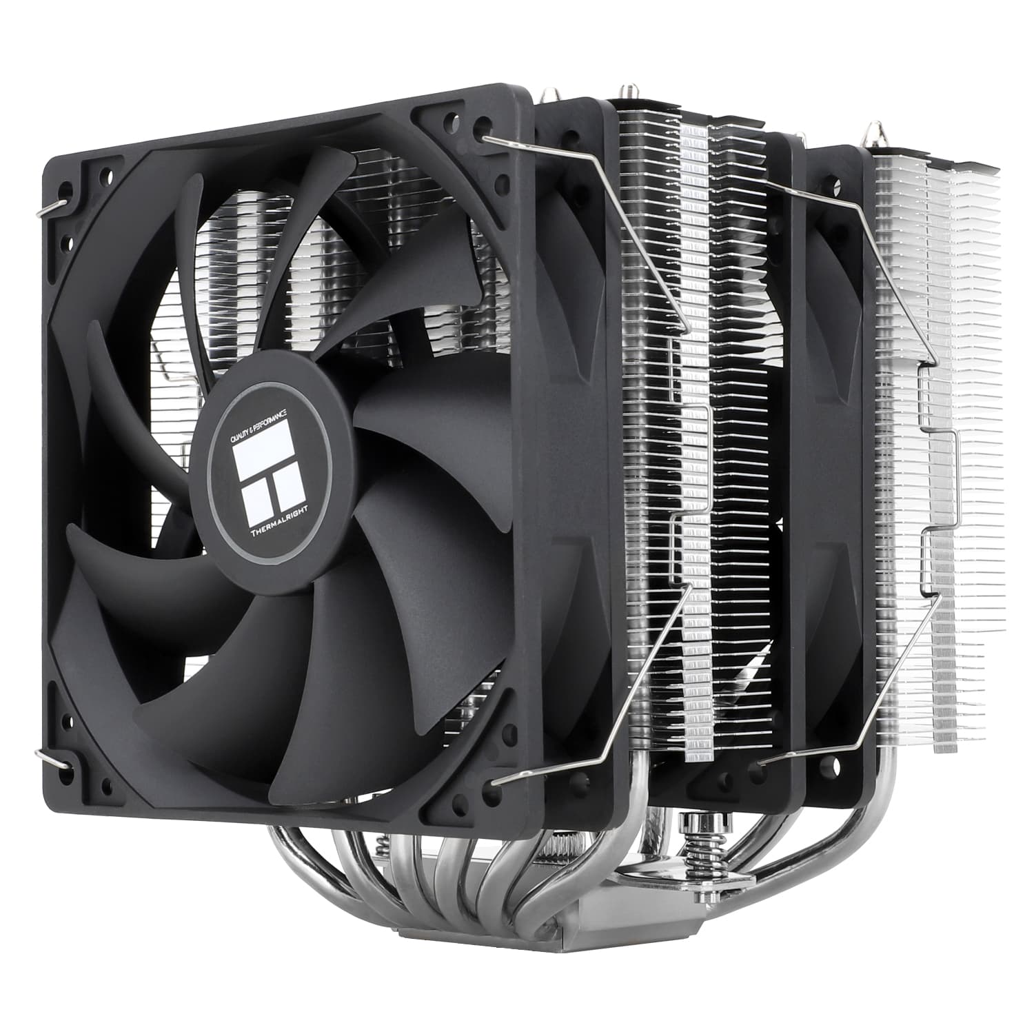 COOLER Thermalright "Peerless Assassin 120 SE" skt. Intel si AMD, racire cu aer, dual tower, vent. 2x120mm, 1550 rpm, 6 heatpipes, inaltime 155mm, fara LED, negru,"Peerless Assassin 120 SE" — miniatură