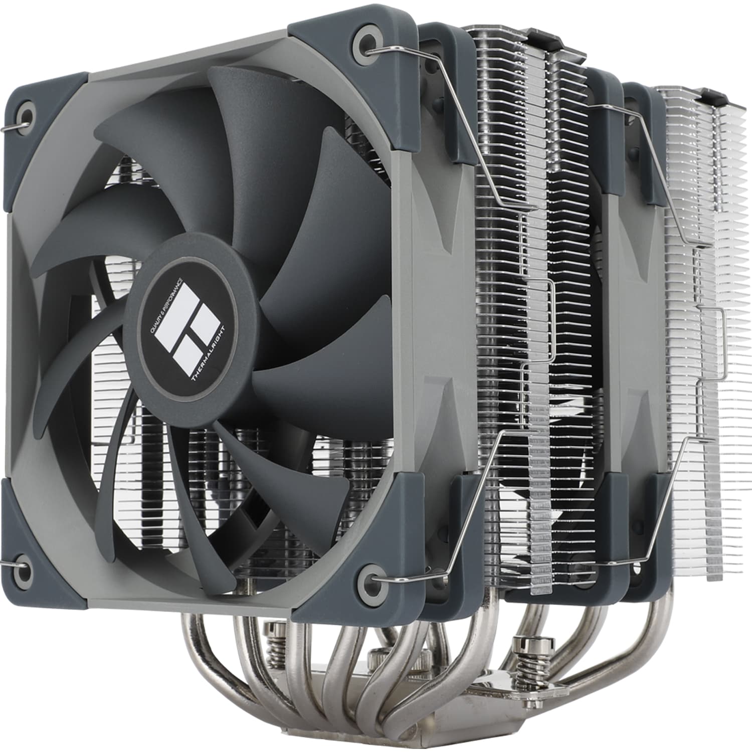 COOLER Thermalright "Peerless Assassin 120" skt. Intel si AMD, racire cu aer, dual tower, vent. 2x120mm, 1550 rpm, 6 heatpipes, inaltime 157mm, fara LED, gri,"Peerless Assassin 120" — miniatură