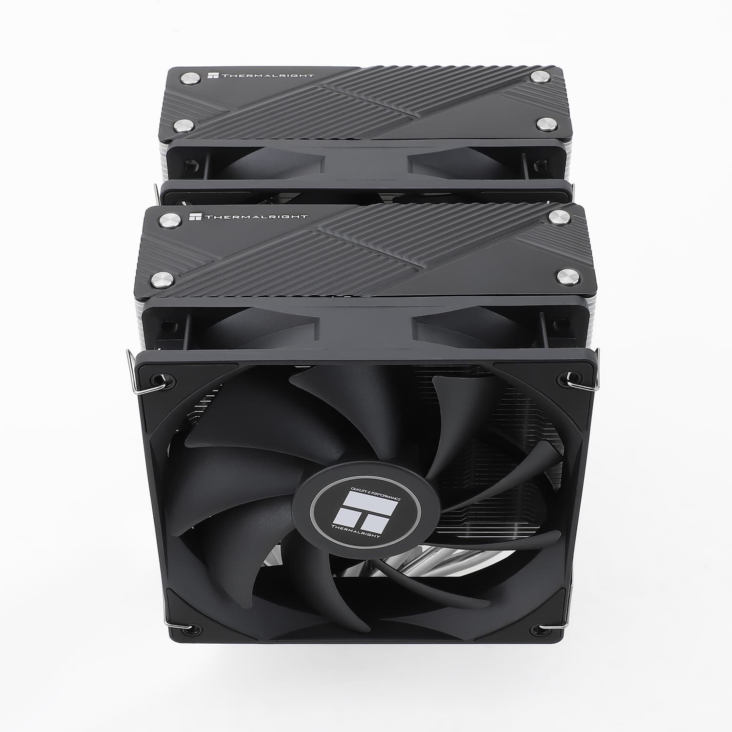 COOLER Thermalright "Phantom Spirit 120" skt. Intel si AMD, racire cu aer, dual tower, vent. 2x120mm, 1500 rpm, 7 heatpipe, inaltime 157mm, fara LED, negru, argintiu,"Phantom Spirit 120" — miniatură