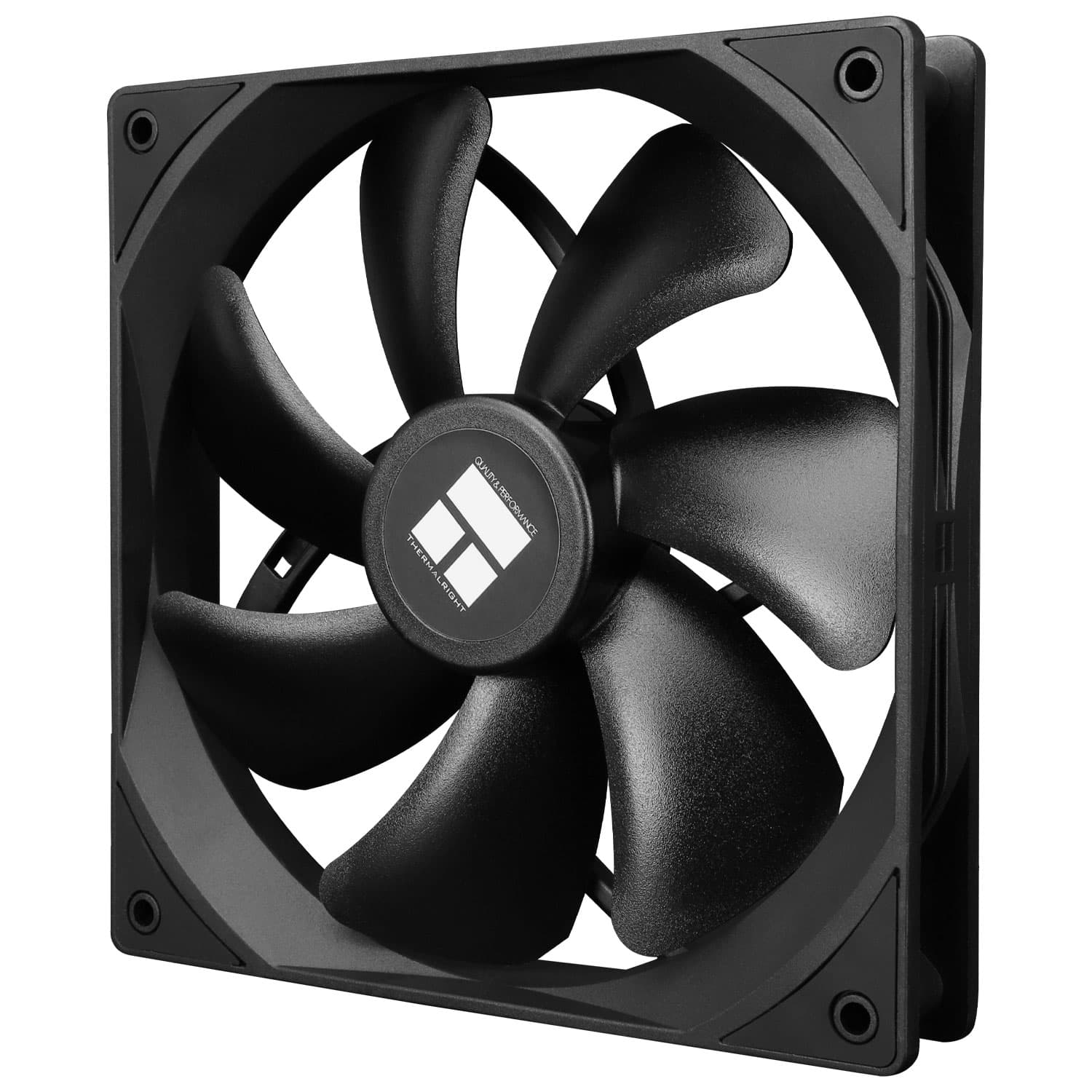 Ventilator Thermalright, 140mm, 1500 RPM, S-FDB Bearing, 75.8 cfm, fara LED, 4pin PWM, negru, "TL-C14C" — miniatură