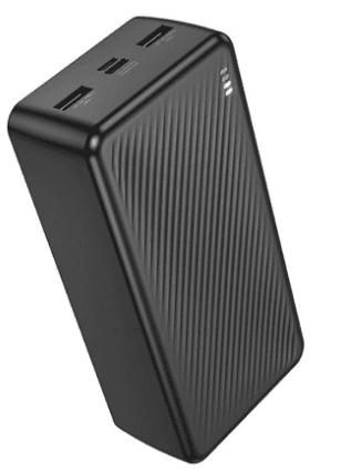 POWER BANK Borofone "BJ55B", 30000mAh, 10W, 2 x USB; 1 x USB Type-C, 1 x Micro USB, total 5V/2A, negru, "6941991116421"