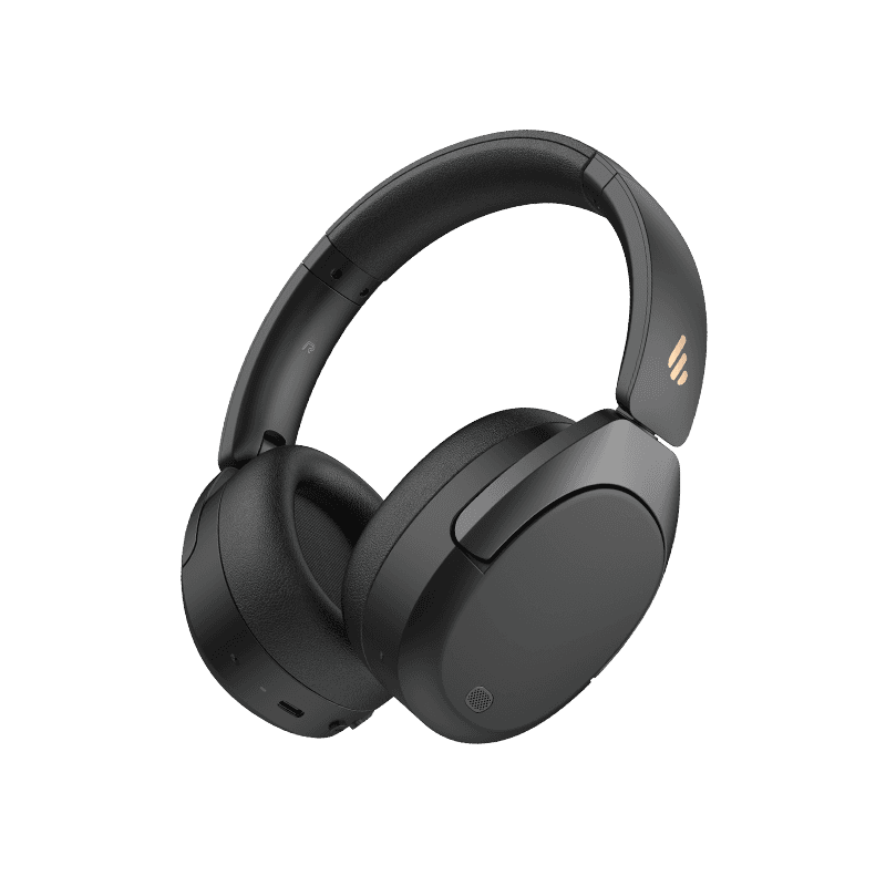 CASTI Edifier, wireless, cu fir, standard, utilizare multimedia, smartphone, microfon pe casca, conectare prin Bluetooth 5.4, USB-C, ANC, black, "W830NB-BK"