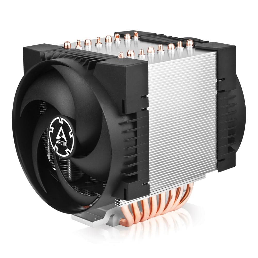 COOLER server Arctic "Freezer 4U-M" skt. Intel si AMD, racire cu aer, single tower, vent. 2x120mm, 400 - 2300 rpm, 8 heatpipe, inaltime 4U, fara LED, negru,"ACFRE00133B"