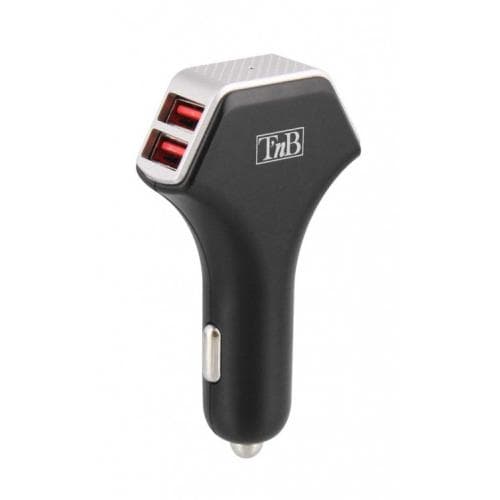 TNB 8.0A Cigar lighter charger 4 USB ports - Black "CAC4USB8A"