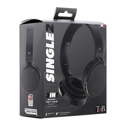 TNB SINGLE 2 Bluetooth headphones black "CBSGL2BK"