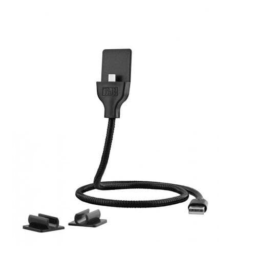 TNB METALIC USB-C USB CABLE charge, synchro and support, 60cm, bk "CBUSBCMETAL"
