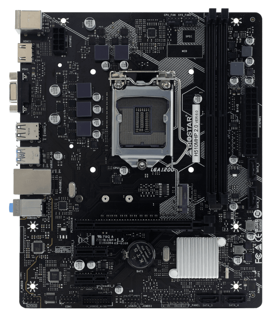 MB BIOSTAR H510MHP 2.0 LGA1200 DDR4 "H510MHP 2.0" — miniatură