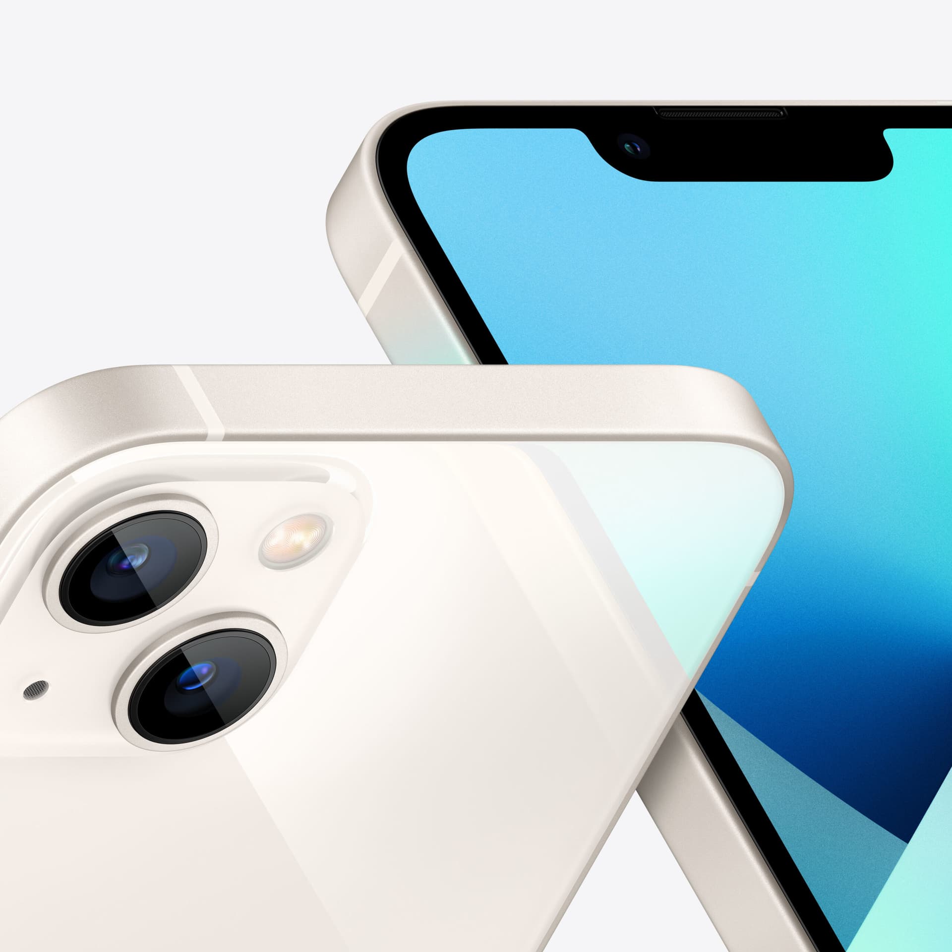 Smartphone iPhone 13 5G, 128GB, White "MLPG3" — miniatură