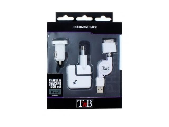 TnB 3-IN-1 RECHARGE PACK FOR IPHONE "PKCHIPH1"