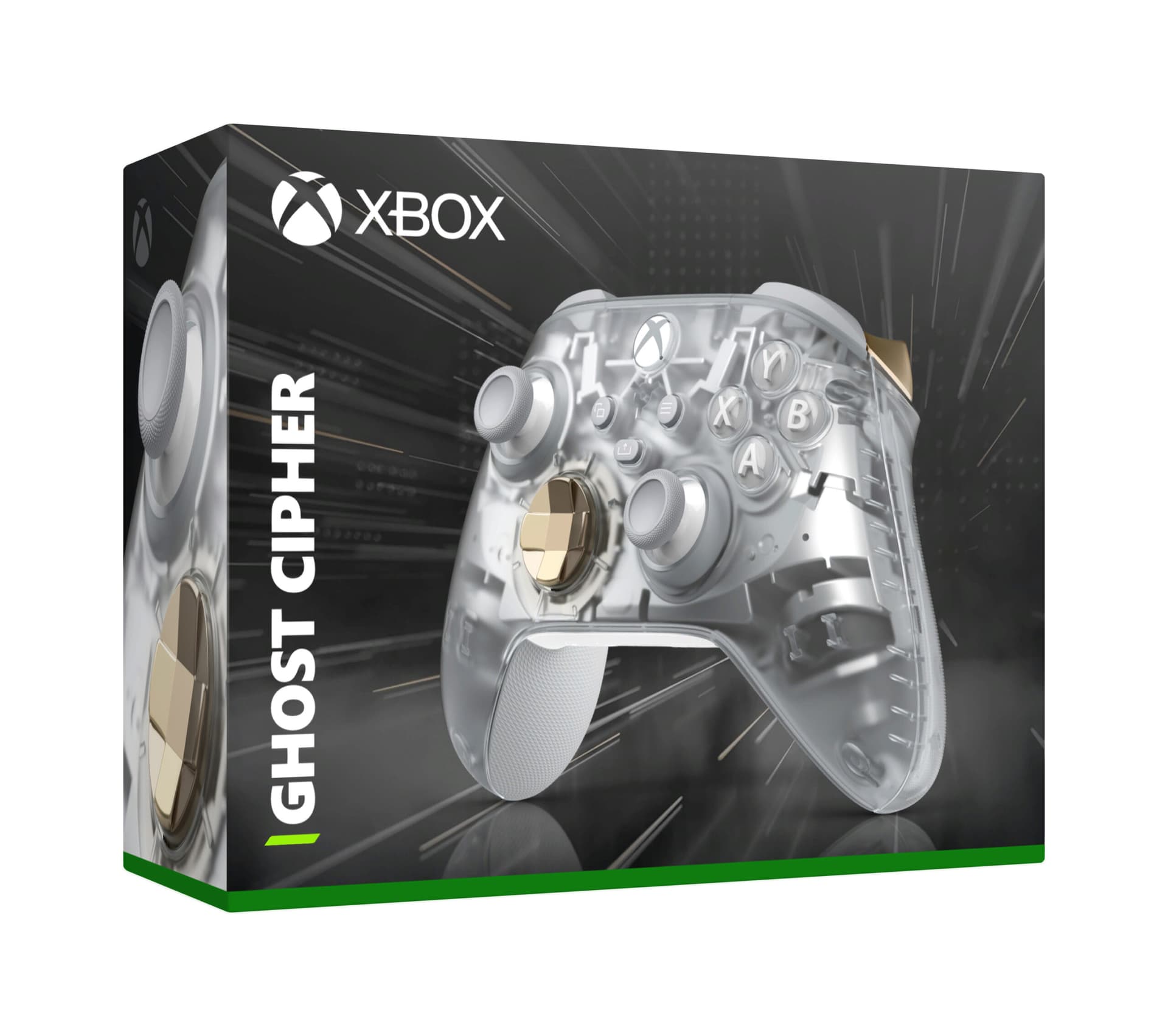 MICROSOFT XBOX Wireless Controller Ghost Cipher Special Edition "QAU-00158" — miniatură