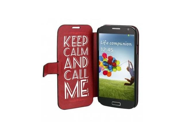 TnB FOLIO CASE KEEP CALM FOR GALAXY S4 "SGAL42CALM"