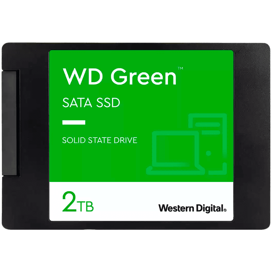 SSD WD Green 2TB SATA, 2.5", 7mm, Read: 545 MBps "WDS200T2G0A-00CMW0"
