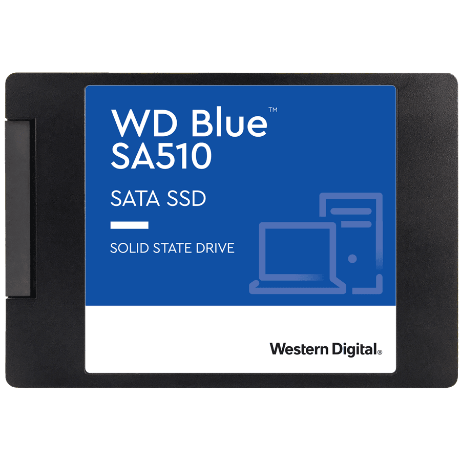 SSD WD Blue SA510 2TB SATA, 2.5", 7mm, Read/Write: 560/530 MBps, IOPS 95K/84K, TBW: 500 "WDS200T3B0A-00C7K0"