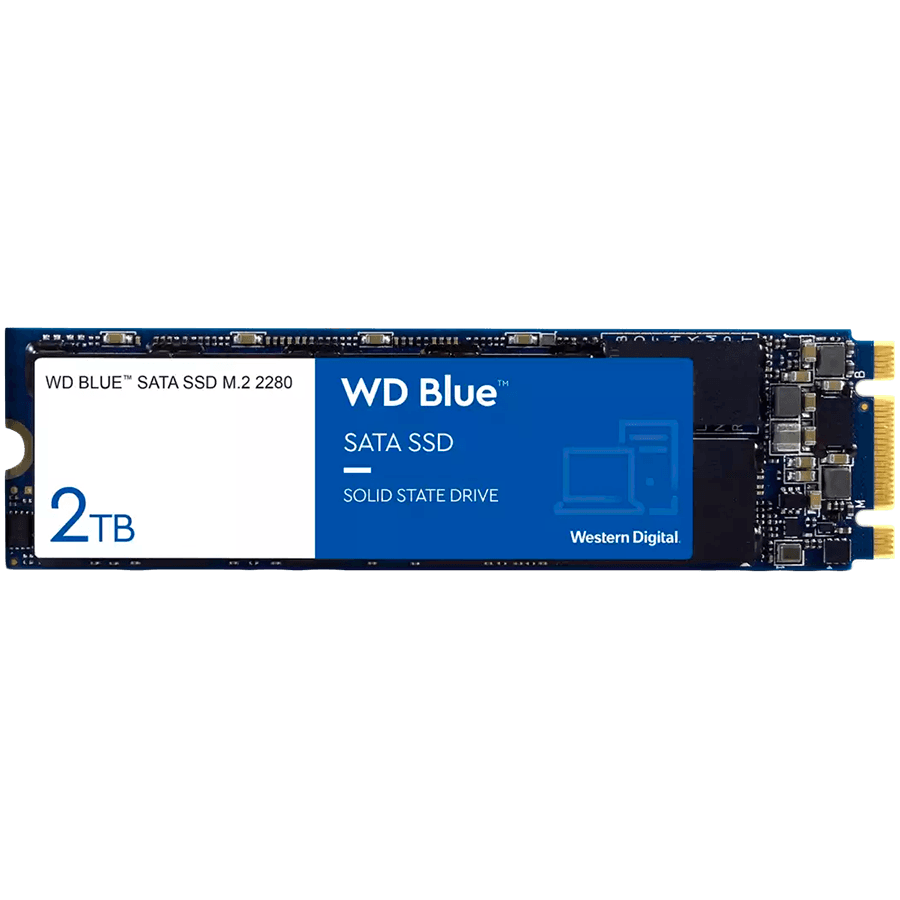 SSD WD Blue SA510 2TB SATA, M.2 2280, Read/Write: 560/520 MBps, IOPS 87K/83K, TBW: 500 "WDS200T3B0B-00C7C0"