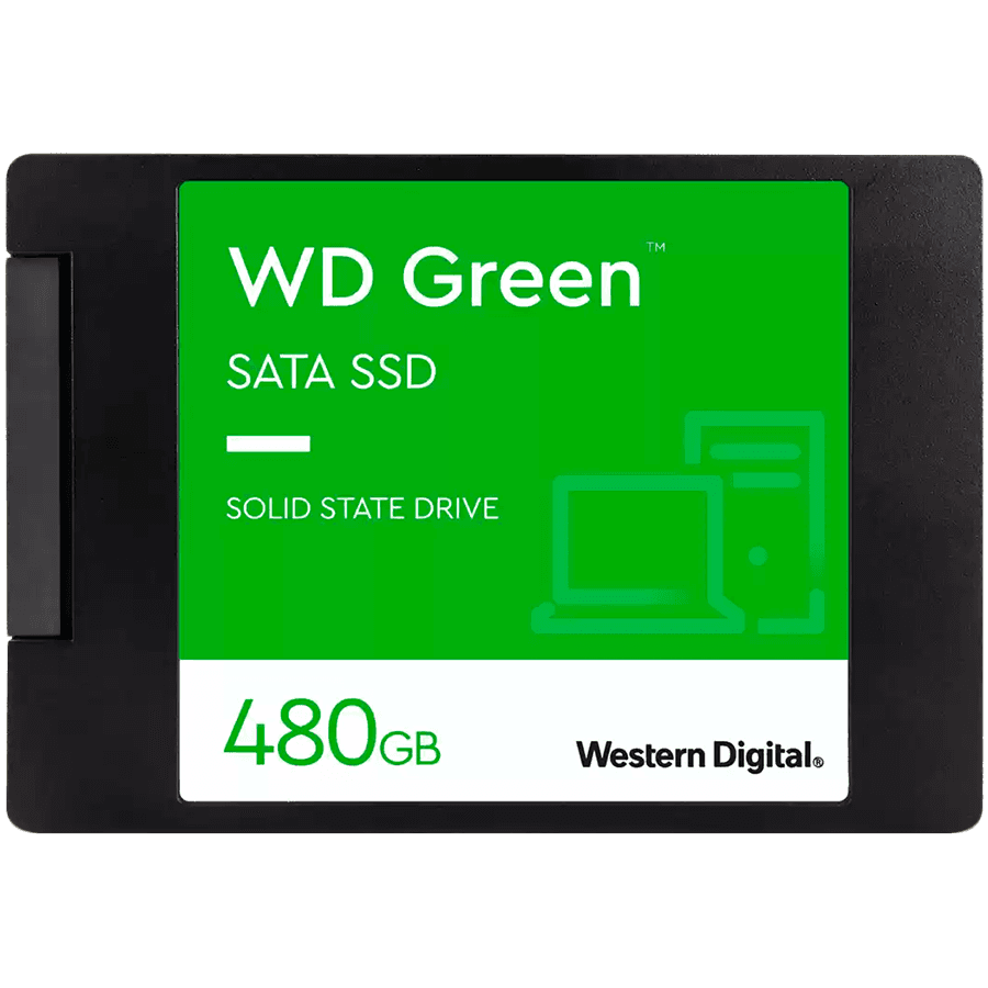 SSD WD Green 480GB SATA, 2.5", 7mm, Read: 545 MBps "WDS480G3G0A-00BJG0"