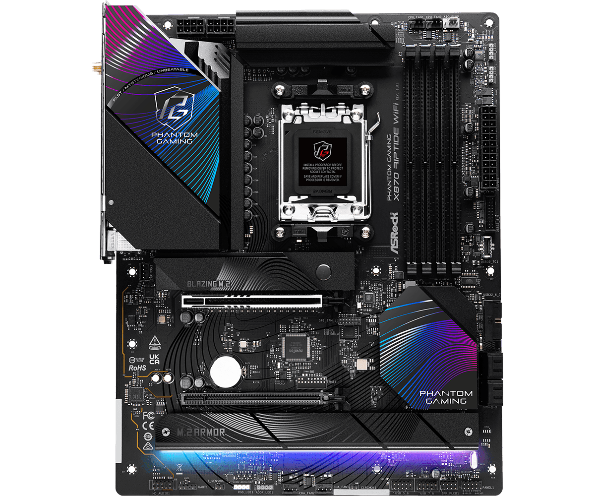 MB Asrock X870 RIPTIDE WIFI AM5 "X870 RIPTIDE WIFI" — miniatură