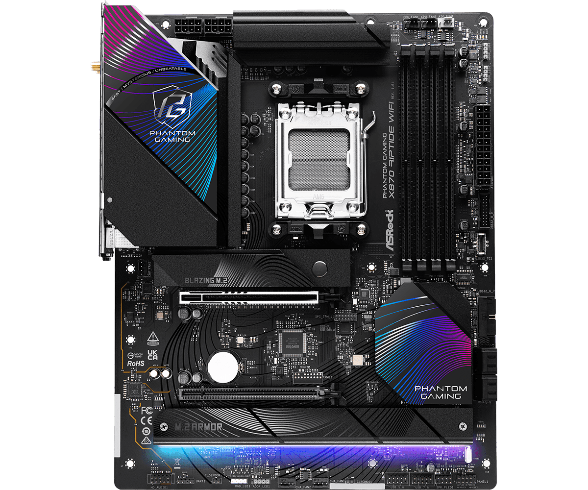 MB Asrock X870 RIPTIDE WIFI AM5 "X870 RIPTIDE WIFI" — miniatură