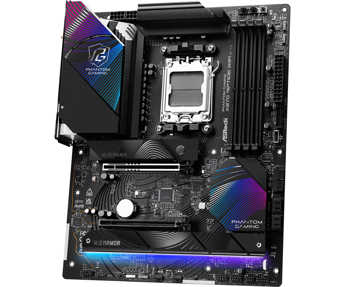 MB Asrock X870 RIPTIDE WIFI AM5 "X870 RIPTIDE WIFI" — miniatură