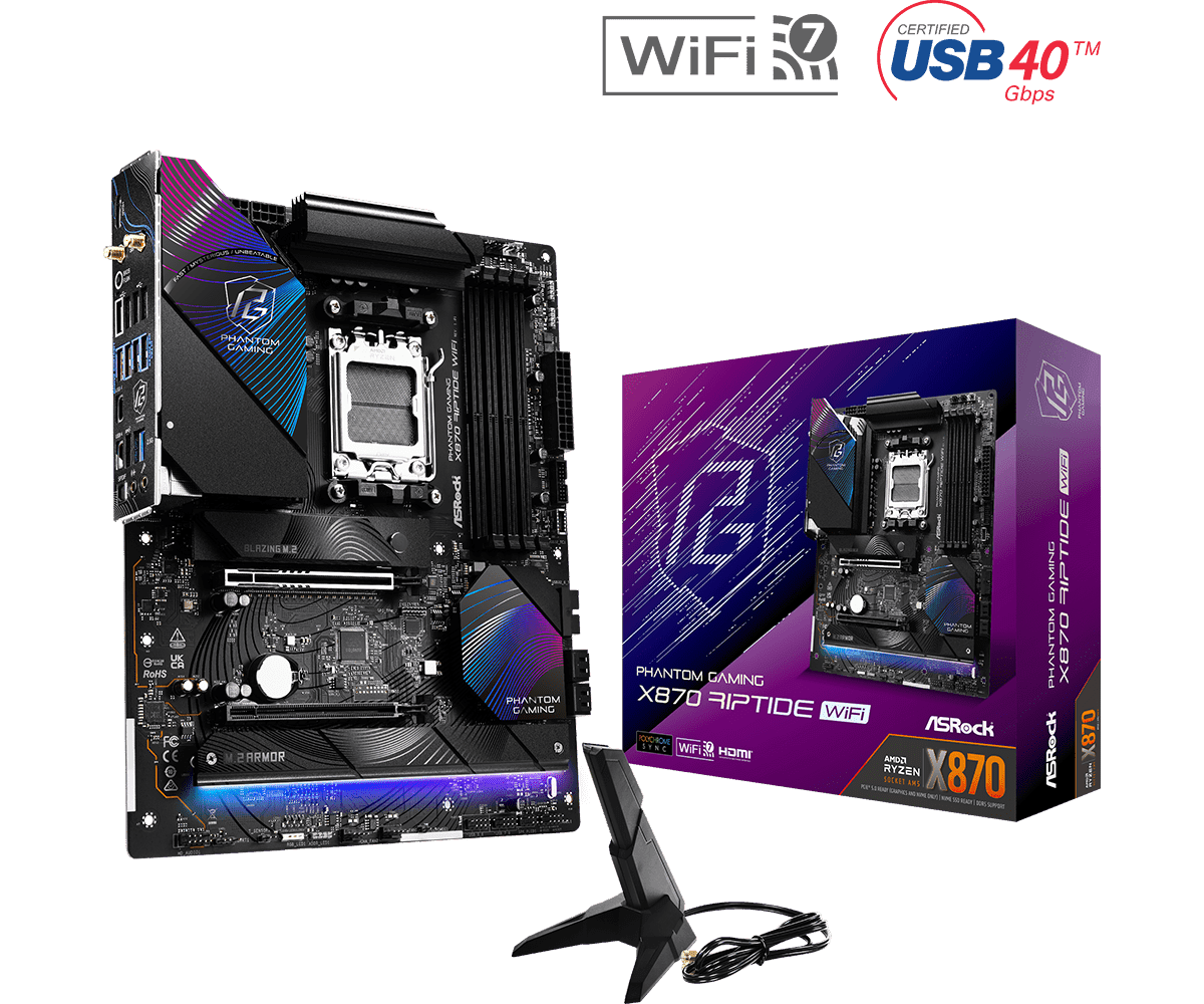 MB Asrock X870 RIPTIDE WIFI AM5 "X870 RIPTIDE WIFI"