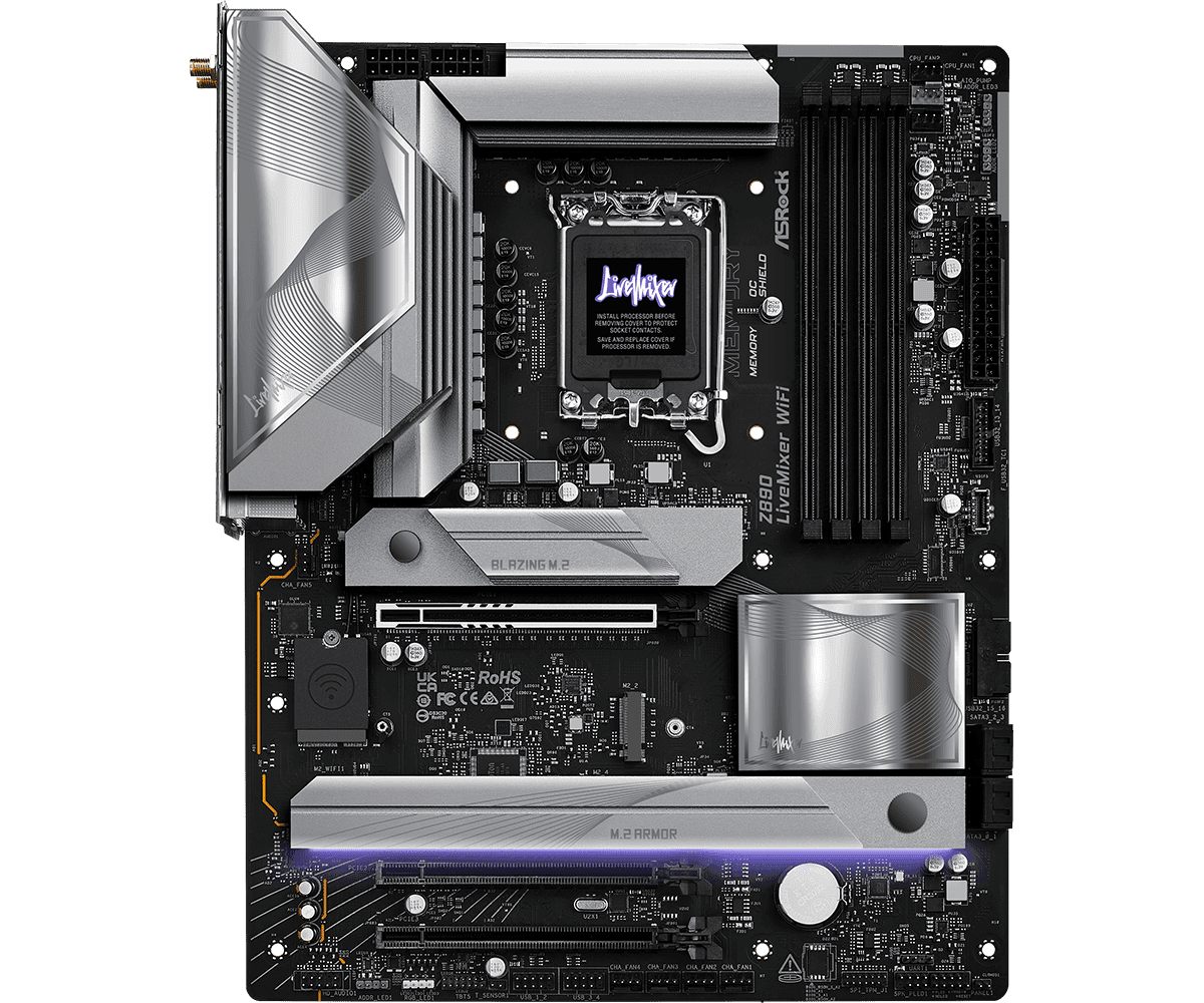 MB Asrock Z890 LIVEMIXER WIFI LGA1851 "Z890 LIVEMIXER WIFI" — miniatură
