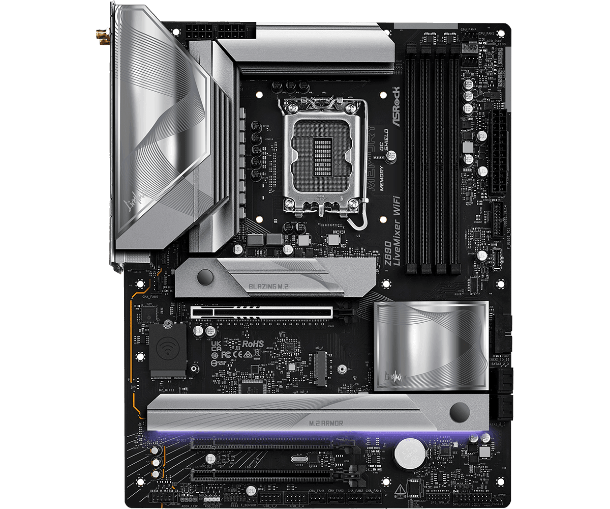 MB Asrock Z890 LIVEMIXER WIFI LGA1851 "Z890 LIVEMIXER WIFI" — miniatură