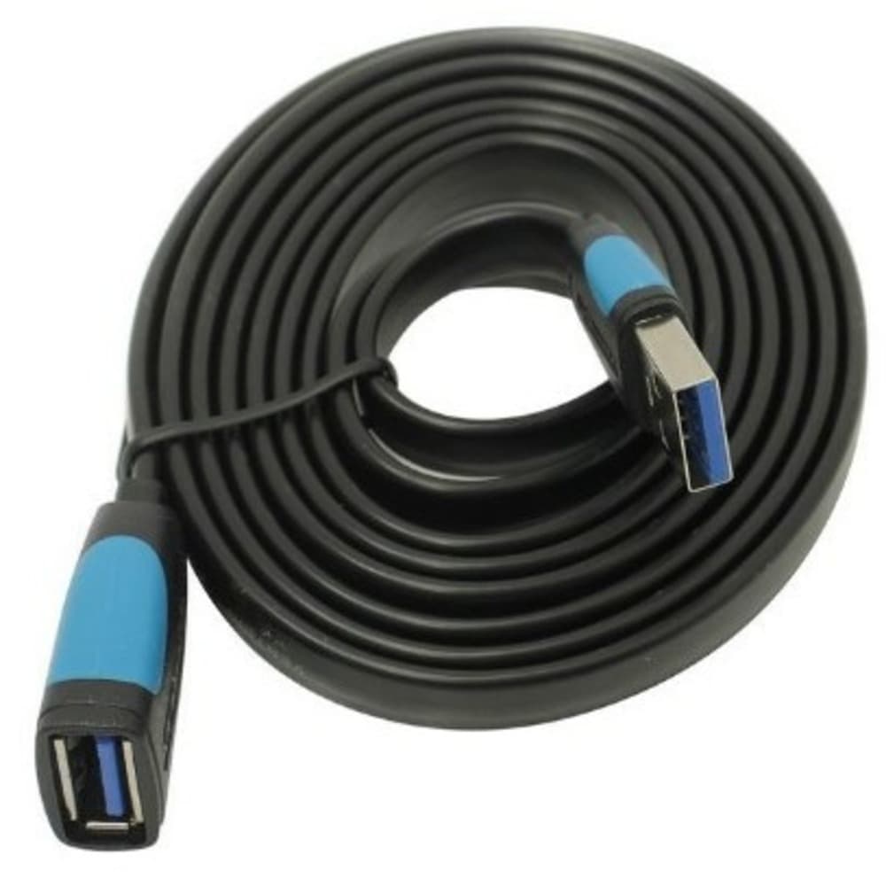 Cablu prelungitor Vention, USB 3.0 (M) la USB 3.0 (T), 1.5m, 5 Gbps, PVC, negru, "VAS-A45-B150" -6922794721296